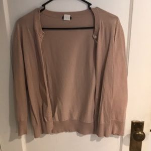Taupe button up cardigan